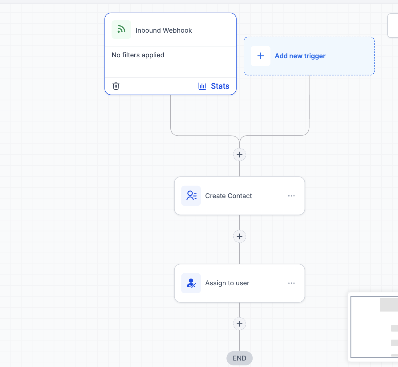 Webhook bridge: inbound webhook to contact